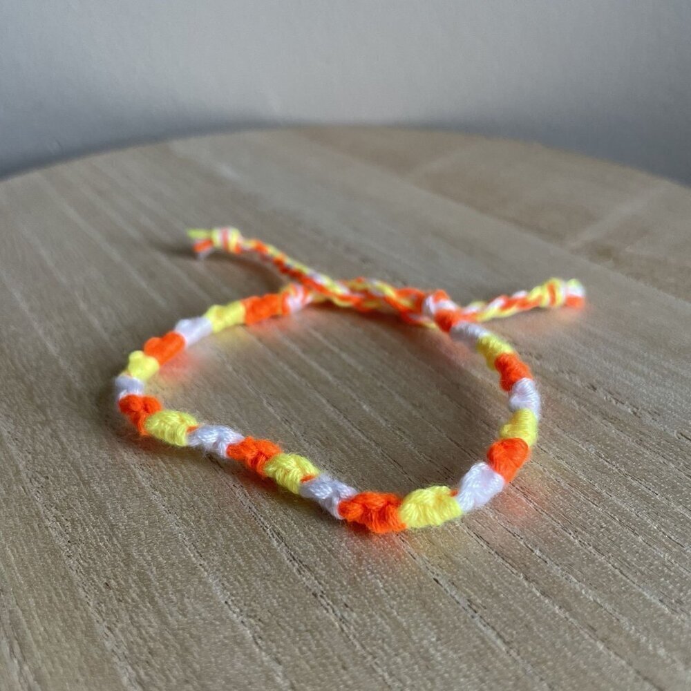 Vega Bracelet, anklet, trendy, comfortable, tie, embroidery thread, woven, gift,